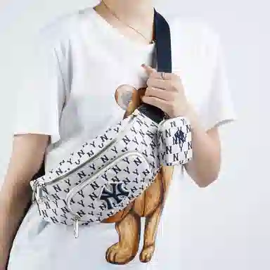 MLB Monogram Cream White