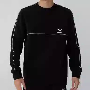 Puma Clsx Piped Crew Tr Logo