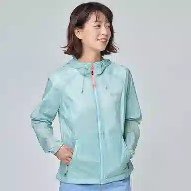 探路者 纯色透气速干连帽皮肤衣 女款