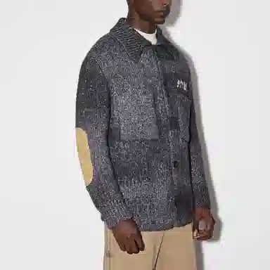 AMIRI SS23 Logo Embroidered Cardigan