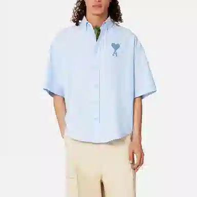AMIPARIS Sky Blue Short Sleeve Shirt