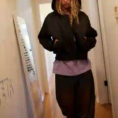 Drew House Mascot Hooded Bomber Jacket Black