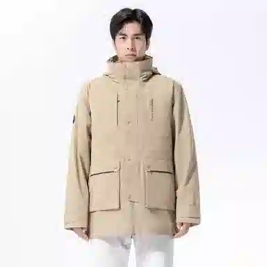 探路者 城市户外系列 纯色户外防寒保暖三合一冲锋衣 男款