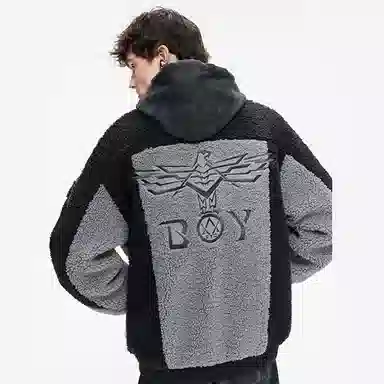 Boy London FW21 Embroidered Knit Jacket Grey