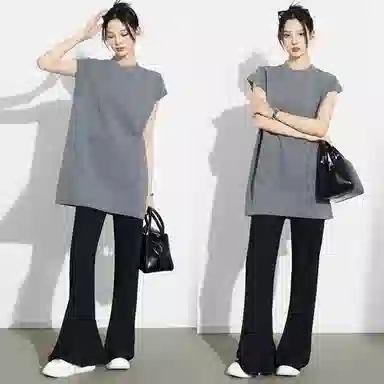 美洋 超轻直筒阔腿休闲裤 女款