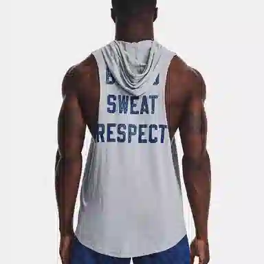 Under Armour Logo Print Sleeveless Hoodie