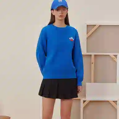 bosieagender Little Flower Crewneck Knit Sweater