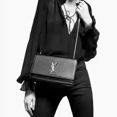 YSL Kate Medium Chain Bag Black