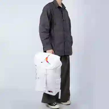 Jordan Basketball Backpack White