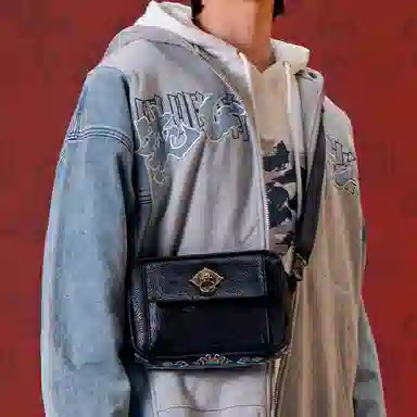 Chusan PVC Crossbody Bag Black