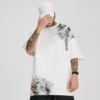 Kimura Sansha Ink Lion Print Tee