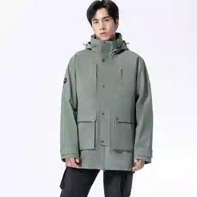 探路者 城市户外系列 纯色户外防寒保暖三合一冲锋衣 男款
