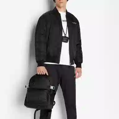 Armani Exchange FW23 Black Cotton Jacket