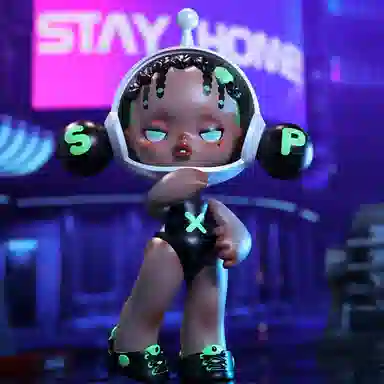 POP MART SKULLPANDA OOTD Green Wild 19cm