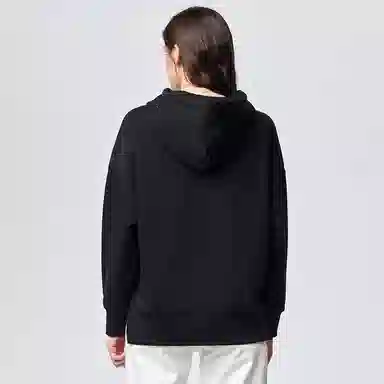 探路者 动物图案印花连帽加绒套头卫衣 女款