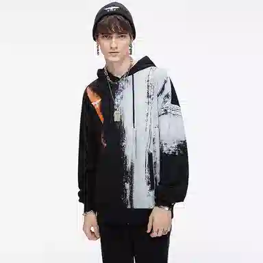 Boy London FW21 Graffiti Eagle Print Sweatshirt Black