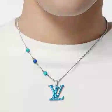 Louis Vuitton x Yayoi Kusama Pumpkin Necklace Blue