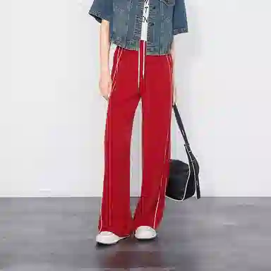 美洋 创造营休闲裤条纹校服休闲裤 女款