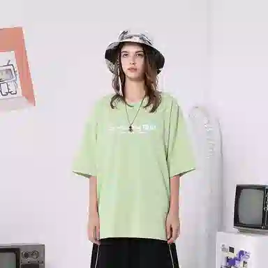 TVX Letter Print Oversized Cotton T-Shirt