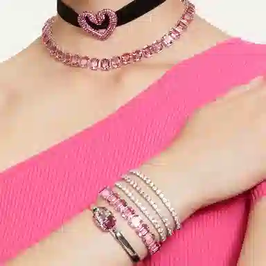 Swarovski Matrix Tennis Bracelet Silver