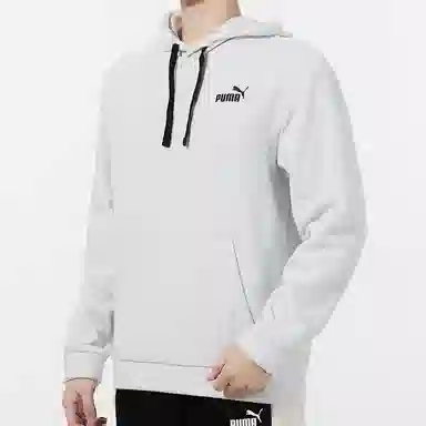 Puma Polar Fleece Hoodie Light Grey
