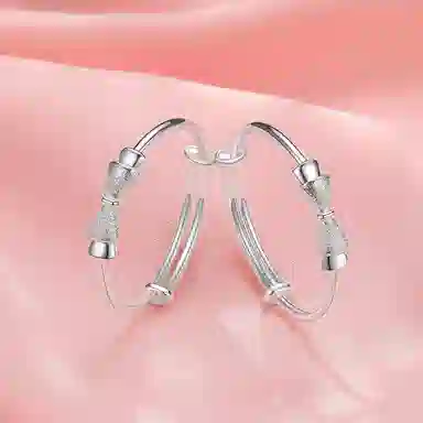 潮宏基 童趣-蝴蝶结 银 手镯