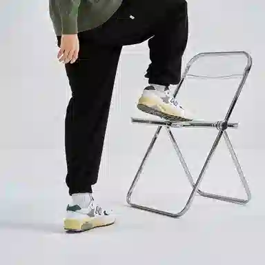 New Balance 580 White Green Yellow