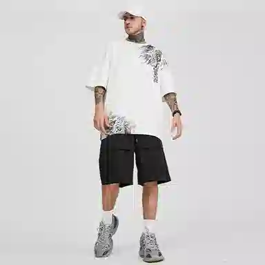 Kimura Sansha Ink Lion Print Tee