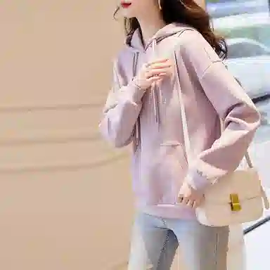 【dme】 字母印花宽松休闲连帽卫衣 女款