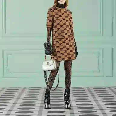 Gucci SS23 GG Jacquard Dress