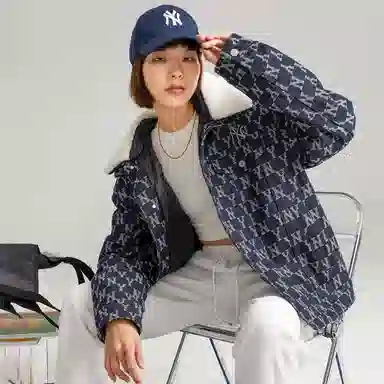 MLB Yankees Detachable Collar Jacket Navy