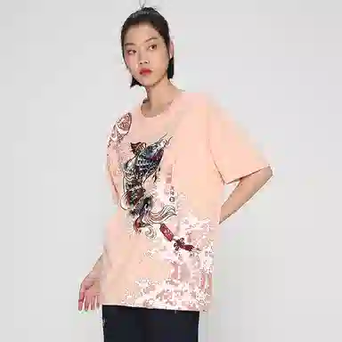 oniarai SS22 Blue Carp Embroidered T-Shirt