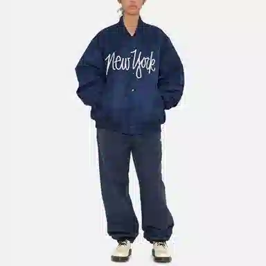 Stussy SS23 LA CHAPTER SATIN VARSITY JACKET