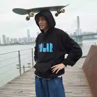 POLAR SKATE CO Cut Hoodie Logo