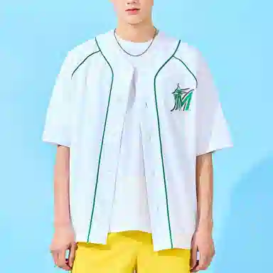 MLB Miami Marlins Colorblock Crewneck T-Shirt