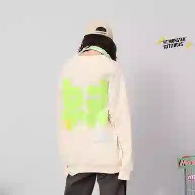 bt Graffiti Print Crewneck Sweatshirt