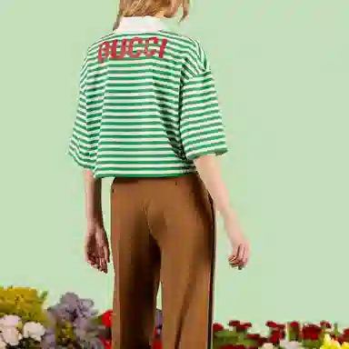 GUCCI SS23 Polo Shirt Green