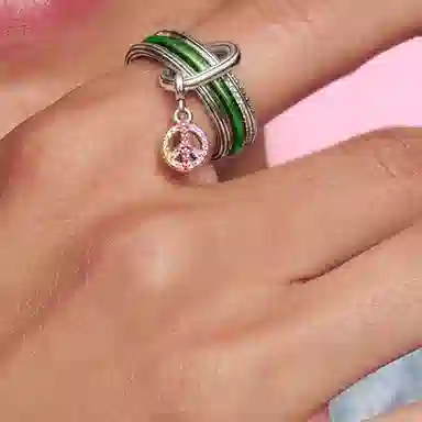 Pandora ME Letter Ring Silver