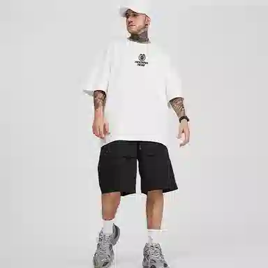 Kimura Sansha White Cat Print T-Shirt