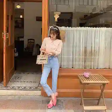 YUMOMO STAR Vintage Puff Sleeve Shirt
