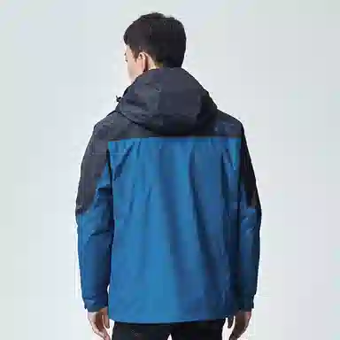 探路者 拼色加厚旅行防寒冲锋衣 男款 藏蓝