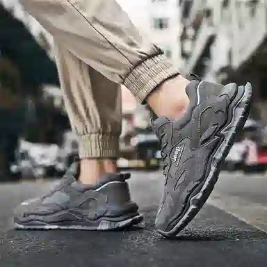 Jeep Low-Top Mesh Sneakers Grey