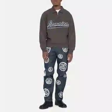 Stussy x Denim Tears Half Zip Fleece