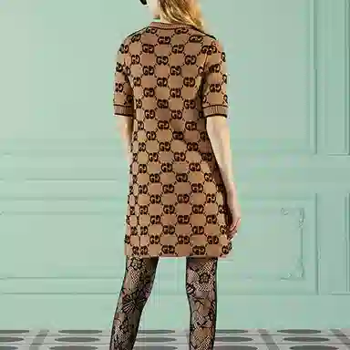 Gucci SS23 GG Jacquard Dress