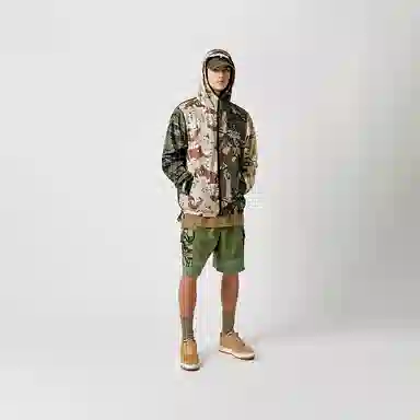 Aape SS22 Camo Letter Print Hoodie