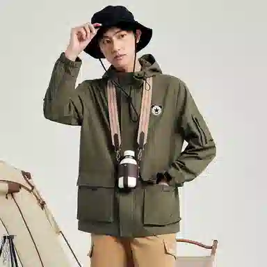 Hongxing Erke Battery Panda Hooded Jacket