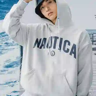 nautica white sail Logo