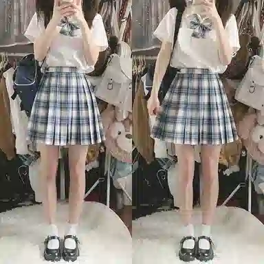 东鲸岁时记 纯色制服短袖衬衫 女款 白色