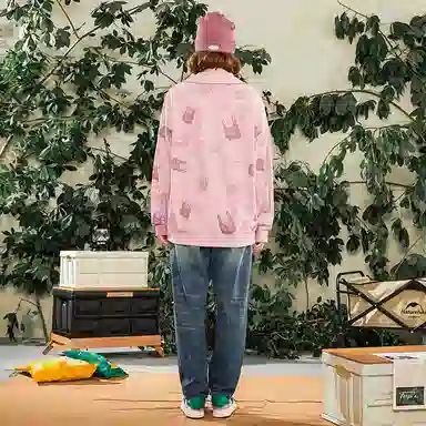 LAMLICKA Pullover Sweatshirt Pink