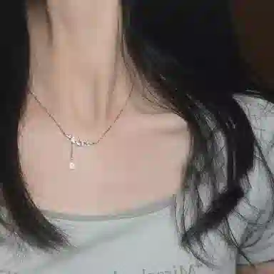 牧言 幸运麦穗项链 女款 简约高感精致小众设计感 璀璨闪耀穗穗平安吊坠锁骨链